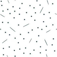Scattered Dots Abstract Pattern in Random Shapes and Sizes