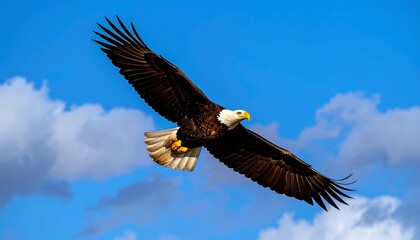 Naklejka premium Majestic eagle soaring (2)