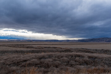 Winter Landscape at Klamath Basin National Wildlife Refuge Complex.