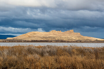 Winter Landscape at Klamath Basin National Wildlife Refuge Complex.