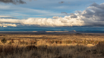 Volcanic Landscape at Lava Beds National Monument in Winter