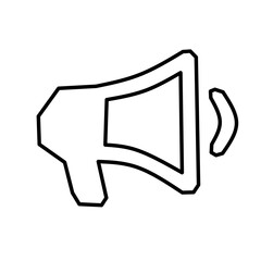 Megaphone Icon – Announcement and Promotion Symbol Vector