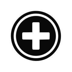 Obraz premium Medical Plus Symbol Healthcare Icon Design