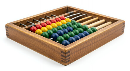 abacus isolated on white background