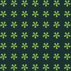 Green flower icon. Nature design illustration. Green flower petals. Seamless floral pattern.