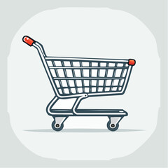 Shopping Cart Icon A Simple Graphic for Retail and E-commerce Design