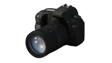 Professional DSLR Camera on White Background Capture Stunning Photos