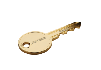 Golden key unlocks access and provides solution