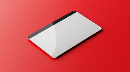 Business card mockup for your design template. Blank empty credit card mockup.