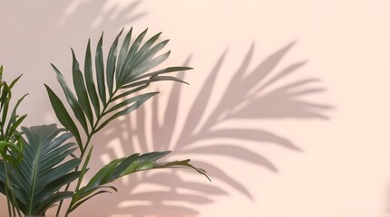 Obraz premium Abstract Palm Frond Projection