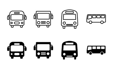 Bus icon set. bus vector icon © AAVAA