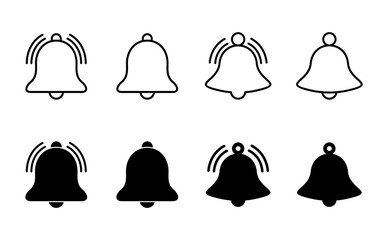 Bell Icon set. Notification icon for your web site design