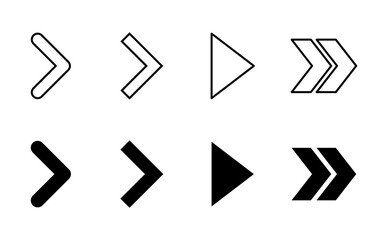 Arrow icon set. Arrow symbol. Arrow sign for your web design.