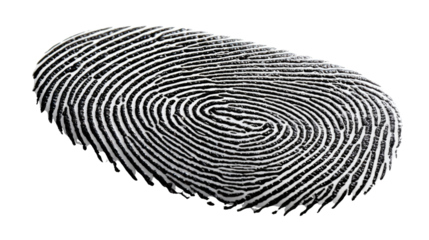 Fingerprint: Capturing the unique and intricate patterns of an individual fingerprint, a symbol of identity, security, and personal information. A striking visual.