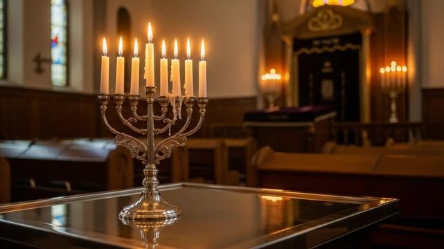 Synagogue Menorah:  Faithful Light in Sacred Space