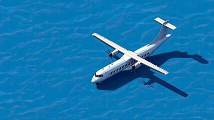 Naklejka premium Oceanus Ascendant A Future of Sea-Based Aviation