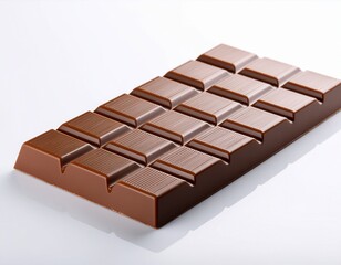chocolate bar on white background