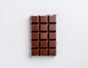 chocolate bar on white