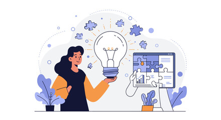 Empowering Digital Solutions: Joyful Professional Conquers Complex Strategic Puzzle