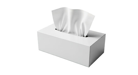 White Tissue Box Clean Soft Tissues Hygiene
