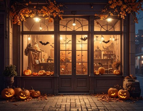 halloween　　Background 　sign bord mock up