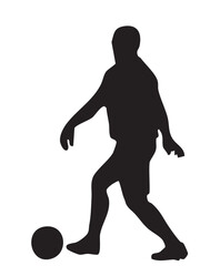 football player silhouette vector