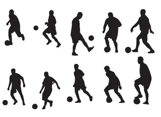 football player silhouette vector