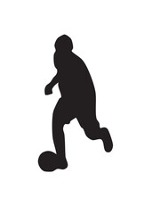 football player silhouette vector