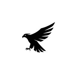 Obraz premium Elegant minimalist eagle logo design with sharp clean lines, modern vector silhouette, symbol of strength, freedom, and premium branding identity