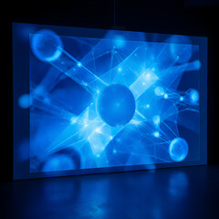 Holographic Display Corporate 3D Visualization Advanced Projection Technology Platform