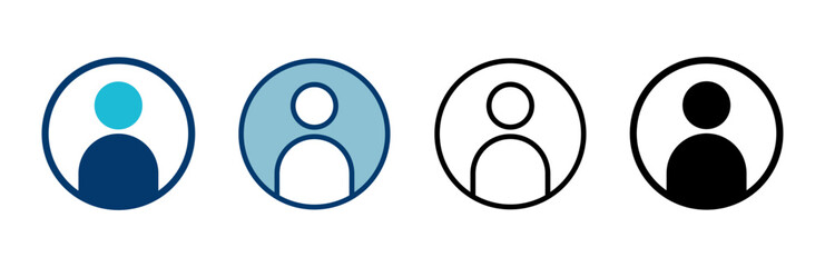 User Icon vector isolated on white background. person sign. people icon.