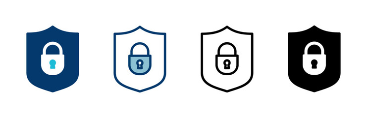 Security icon vector isolated on white background. protection icon. privacy. vpn