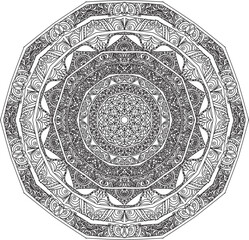 round lace pattern