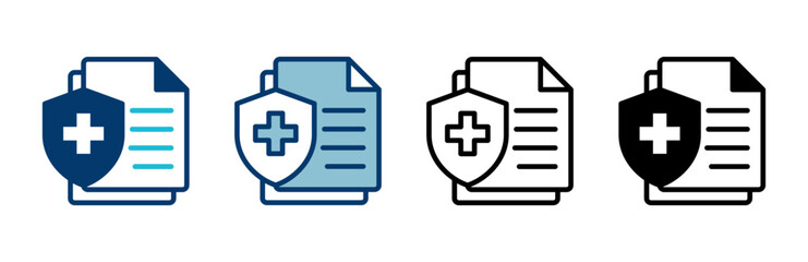 Medical insurance icon vector isolated on white background. health insurance icon