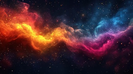 Magnificent and Colorful Cosmic Nebula Background, Dreamy Gradient Colors, Creating a Vast and Mysterious Atmosphere, Suitable for Sci-fi Themed Design, Cosmic Related Creative Projects