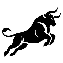 Silueta del logotipo del poder del toro