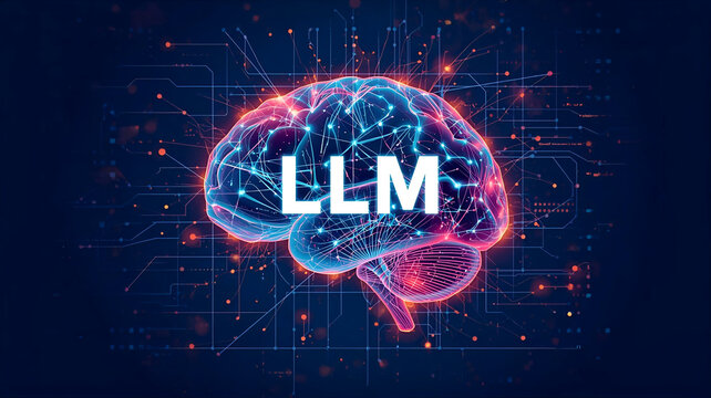 LLMと書かれたデジタルな頭脳