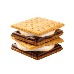 Homemade Smore isolated on transparent background