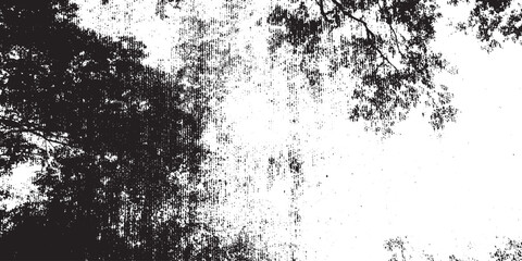 Monochrome Grungy Tree Branches Abstract Texture Overlay