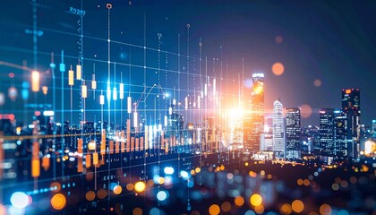 Fototapeta premium Wealth and Income Abstract Representation with Charts Highlighting Financial Growth and Banking Innovation 