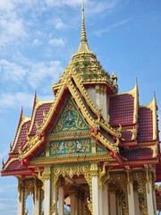 Fototapeta premium close up beautiful temple in Thailand