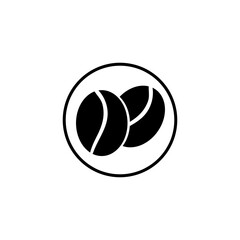 Coffee beans icon simple vector trendy style illustration for web and app..eps