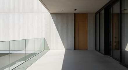 Modern Concrete Balcony Exterior