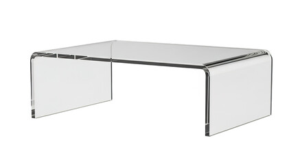 Clear Acrylic Monitor Riser Stand Desk Organizer