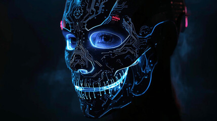 A glowing Halloween mask powered by augmented reality tech.