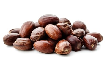 Obraz premium chestnuts on white background