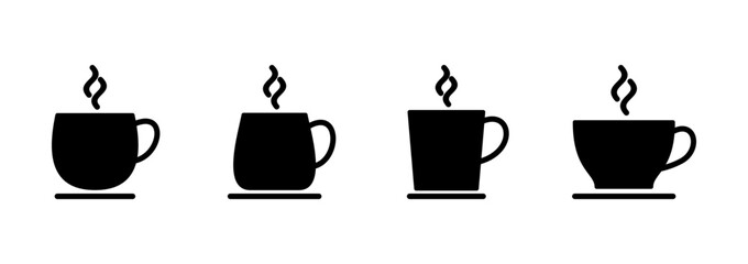 coffee cup icon vector. cup a coffee sign and symbol