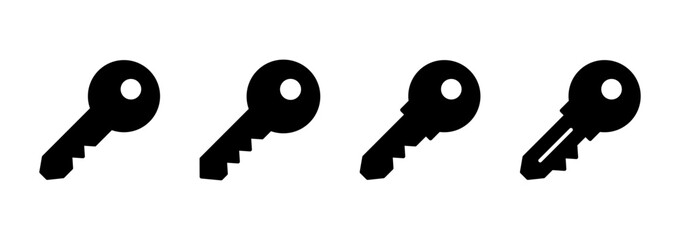 Key icon vector. Key sign and symbol.