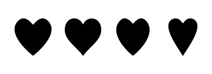 Love icon vector. Heart sign and symbol. Like icon vector.