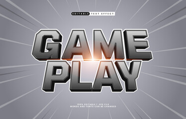 game play editable text effect